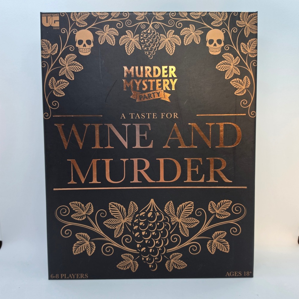 University Games Murder Mystery Party A Taste for Wine and Murder Game 33202 NEW